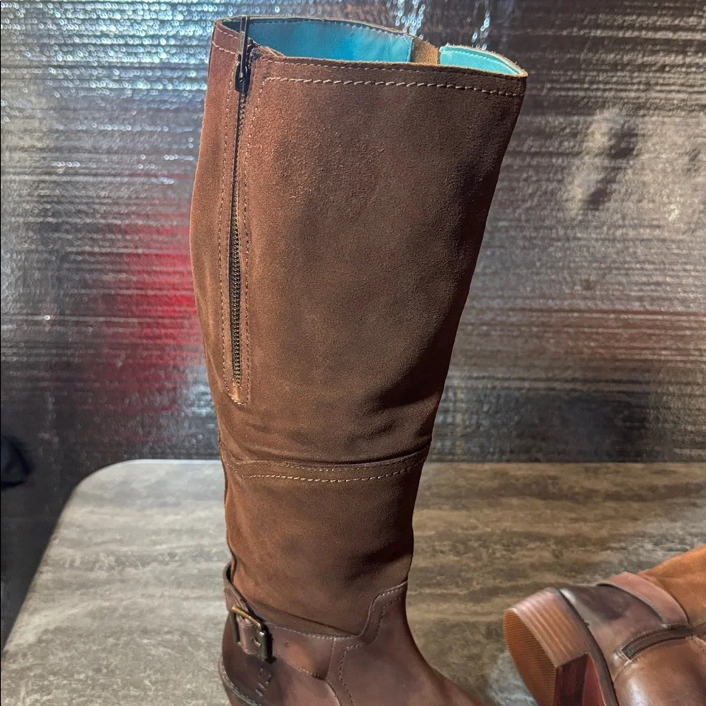 ROAN Charity Brown Knee-High Leather Boots. New 8 - Picture 10 of 11